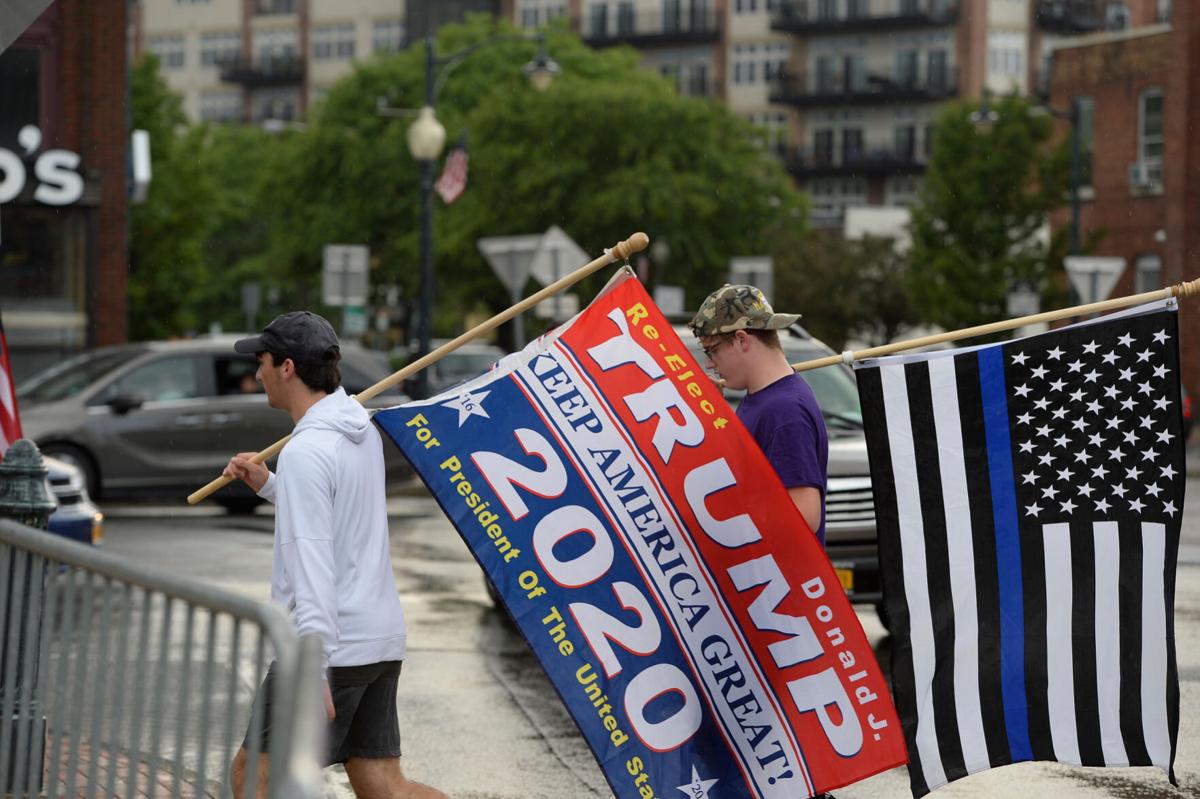 Downtown rally