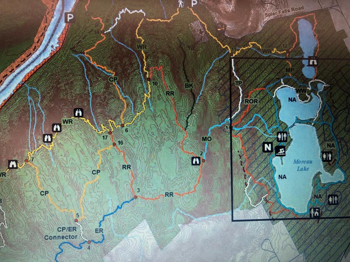 Moreau Lake map