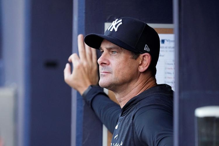 ESPN analyst Aaron Boone interviews for Yankees manager job