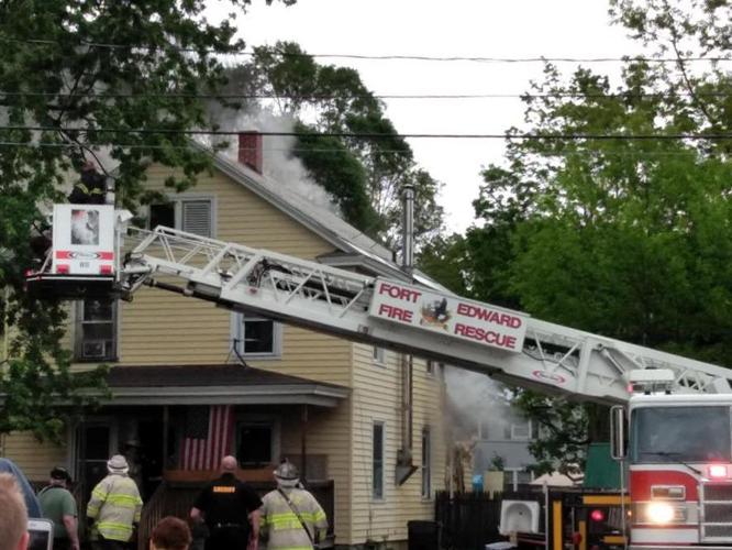 Fire torches Fort Edward home