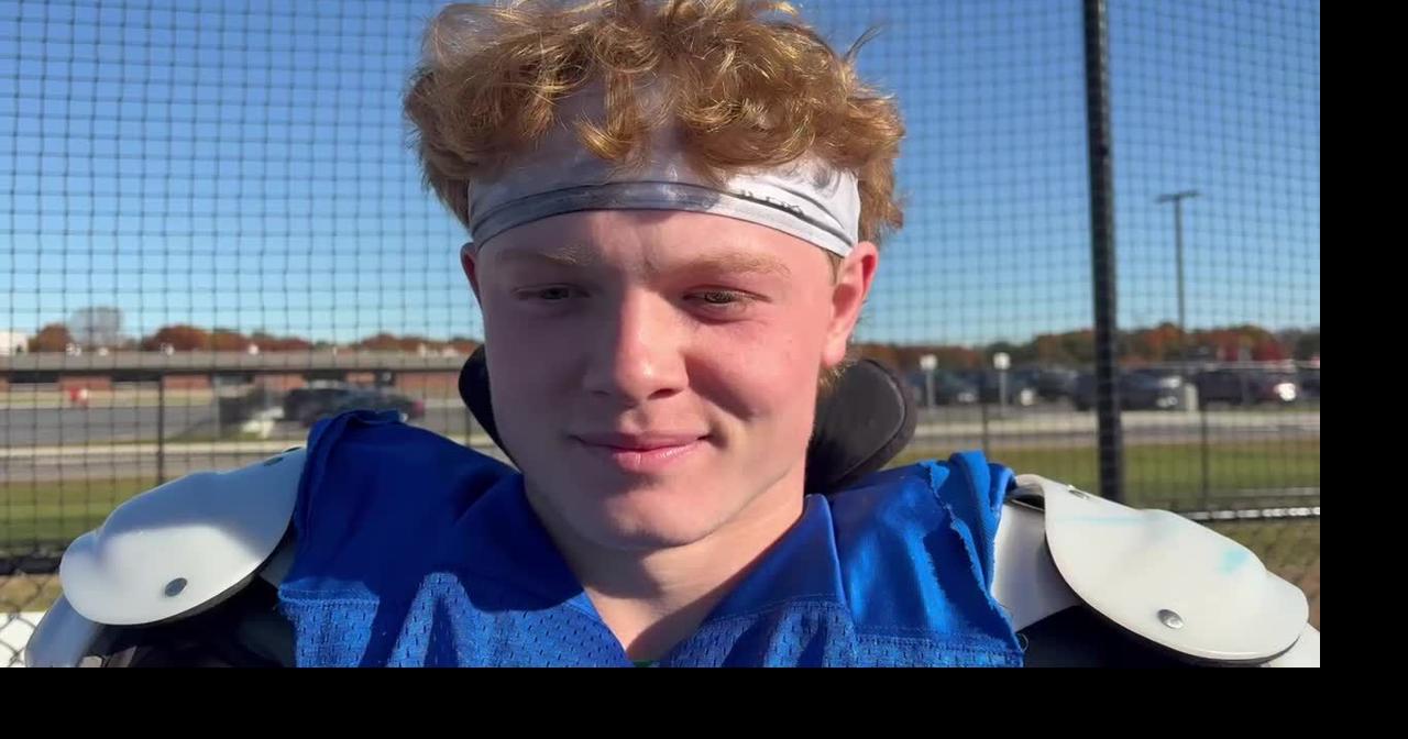 Queensbury senior Luke Mootz talks about Friday's football showdown with Mohonasen