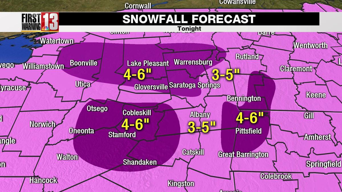 Updated Up to 8 inches possible for some areas