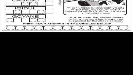 jumble | Puzzles & Comics | poststar.com