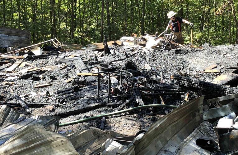 Fire destroys Hebron cabin