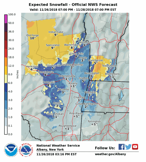 Winter Storm Warning Issued For Northern Warren County Local