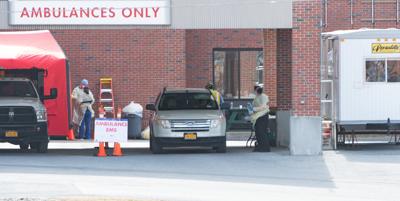 Glens Falls Hospital outdoor screening