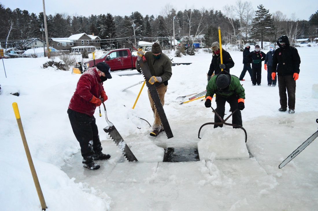 Ice Palace Construction Begins In Saranac Lake State And Regional Poststar Com
