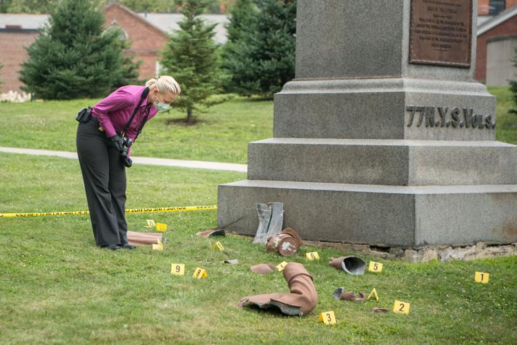 Civil War statue destroyed in Congress Park