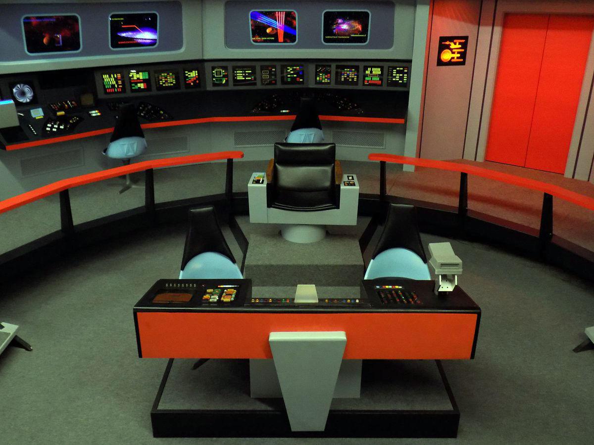 original star trek bridge set