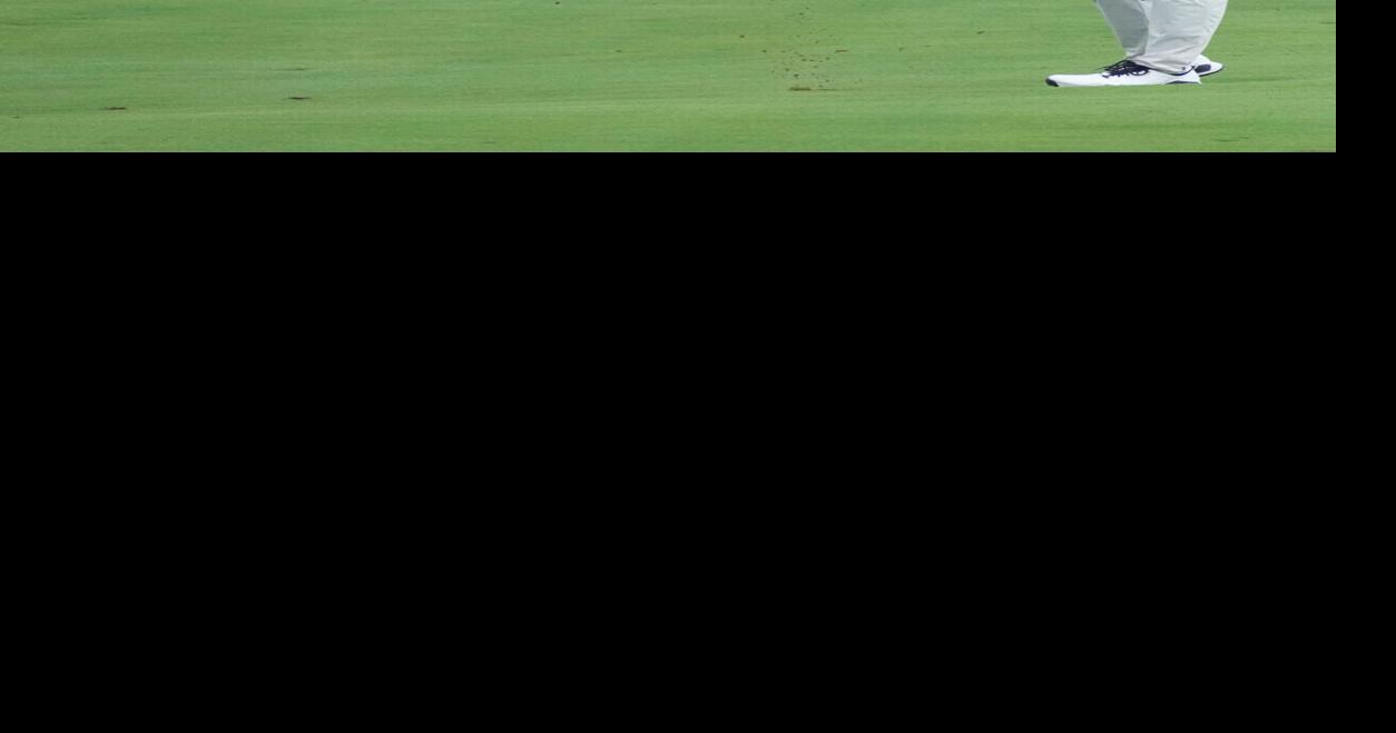 Bryson DeChambeau hits from the second fairway during the first day of LIV Golf Indianapolis on Thursday, Aug. 20, 2026, at The