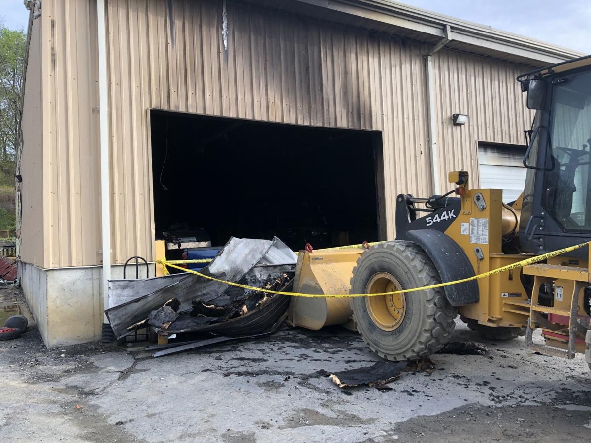 Fort Edward highway garage fire