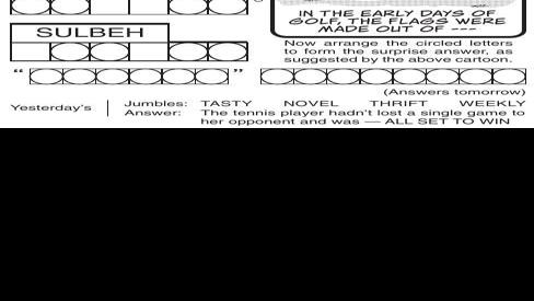 jumble | Puzzles &amp; Comics | poststar.com