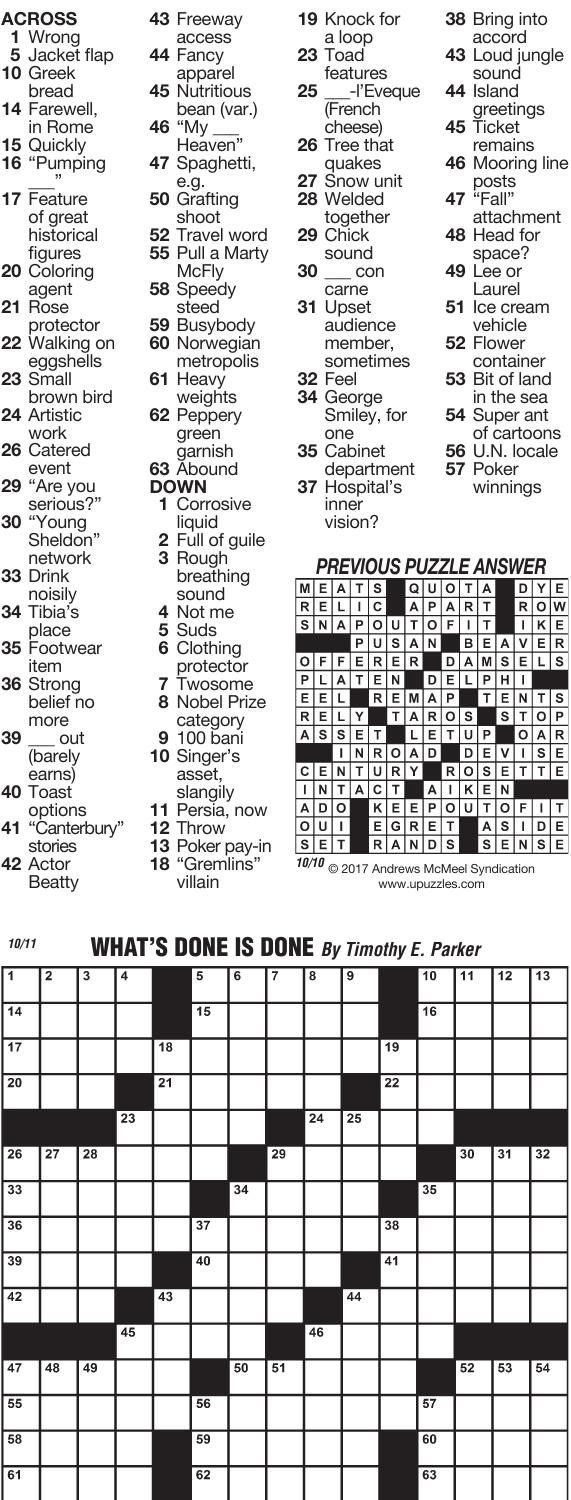 Printable Universal Crossword Puzzle Today Printable Crossword Usa 