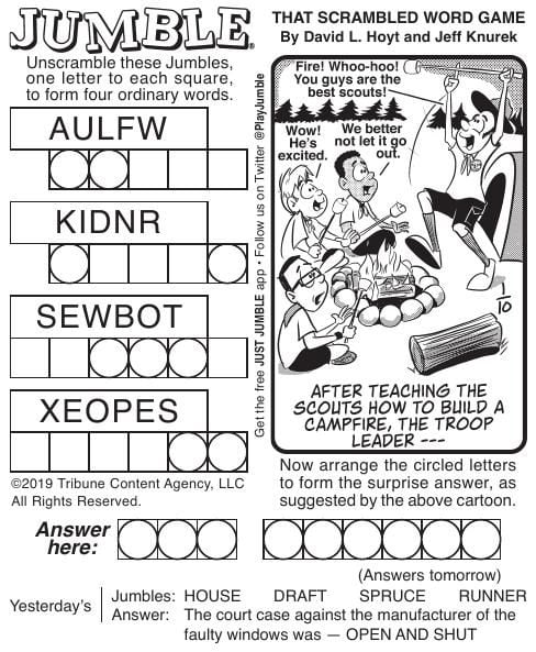 jumble words answer today