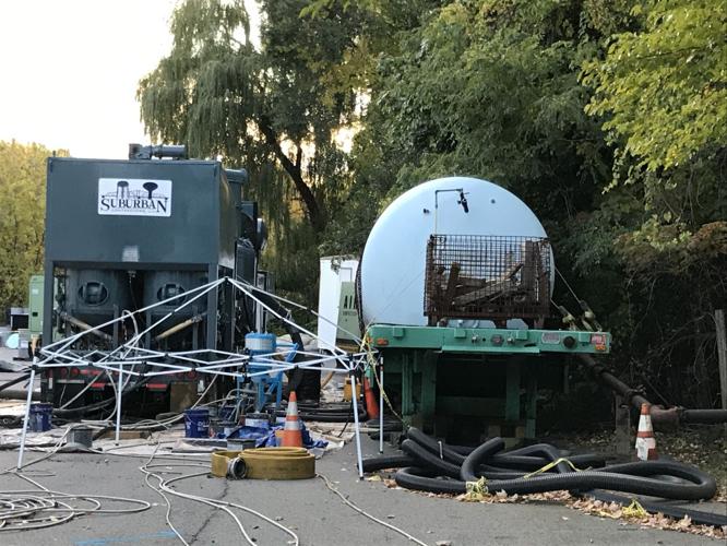 South Glens Falls water tower work underway