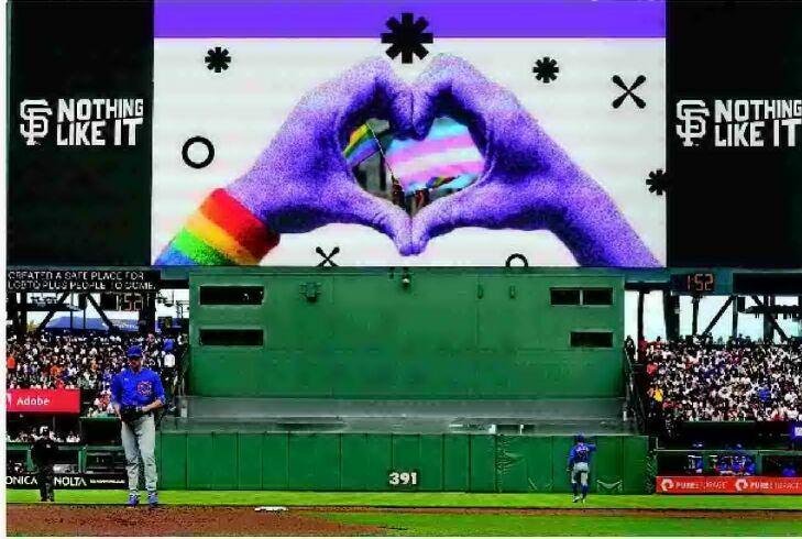 AP PHOTOS: MLB teams celebrate LGBTQ+ community with ballpark