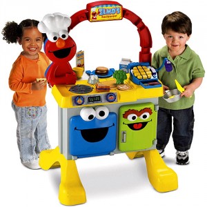 sesame street elmo's restaurant play kitchen center