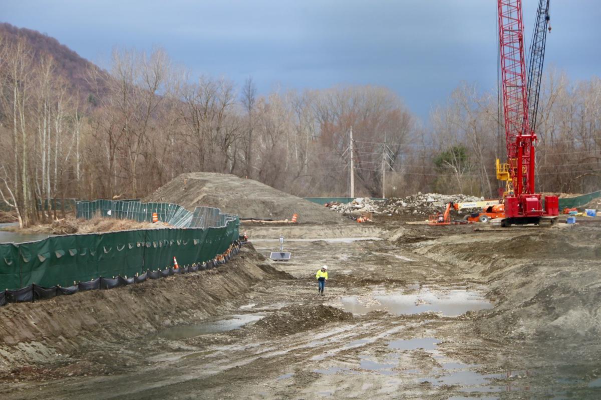 Staging for Granville's Superfund cleanup along Mettawee has begun