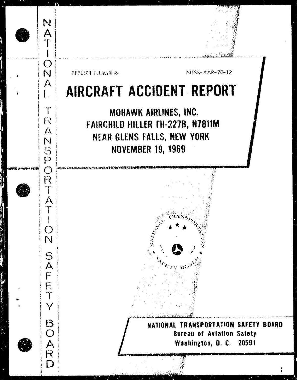Plane crash report