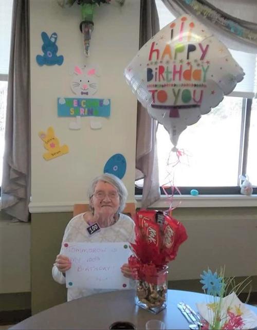 Adult home resident hits milestone birthday