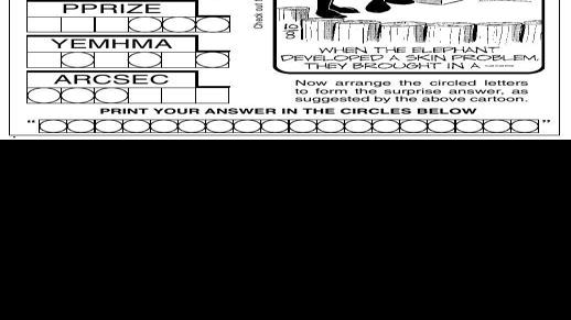 jumble | Puzzles & Comics | poststar.com