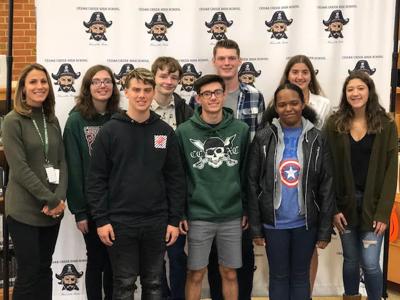 Cedar Creek students of the month october 2019