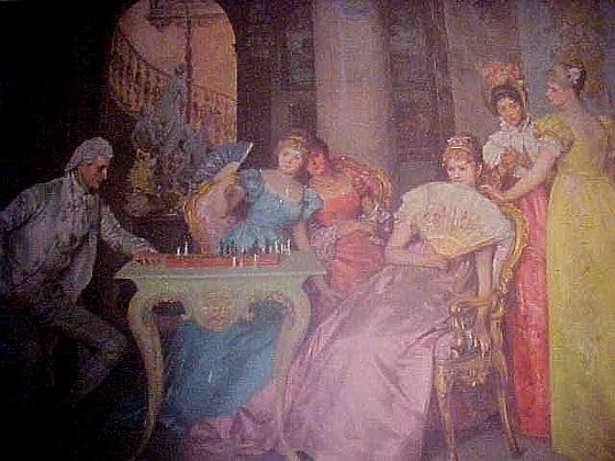 Francesco Beda The Chess Game painting