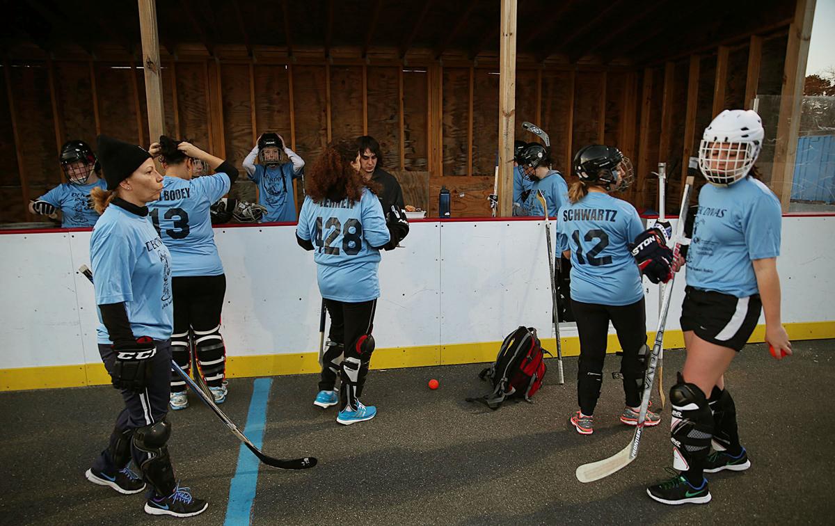Women's Street Hockey League participants enjoy competition and