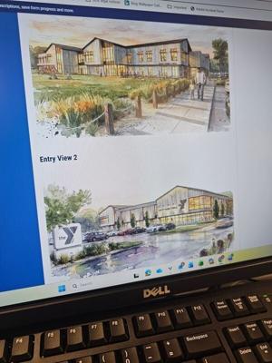 Architectural rendering of the proposed Lacey Township community center facility