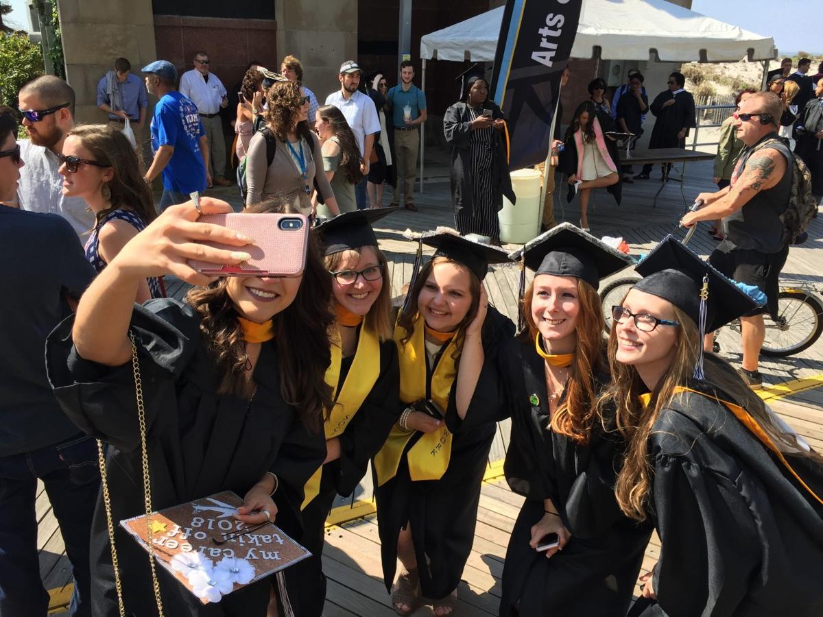 Stockton University 2018 undergraduate graduation at Boardwalk Hall in Atlantic City.