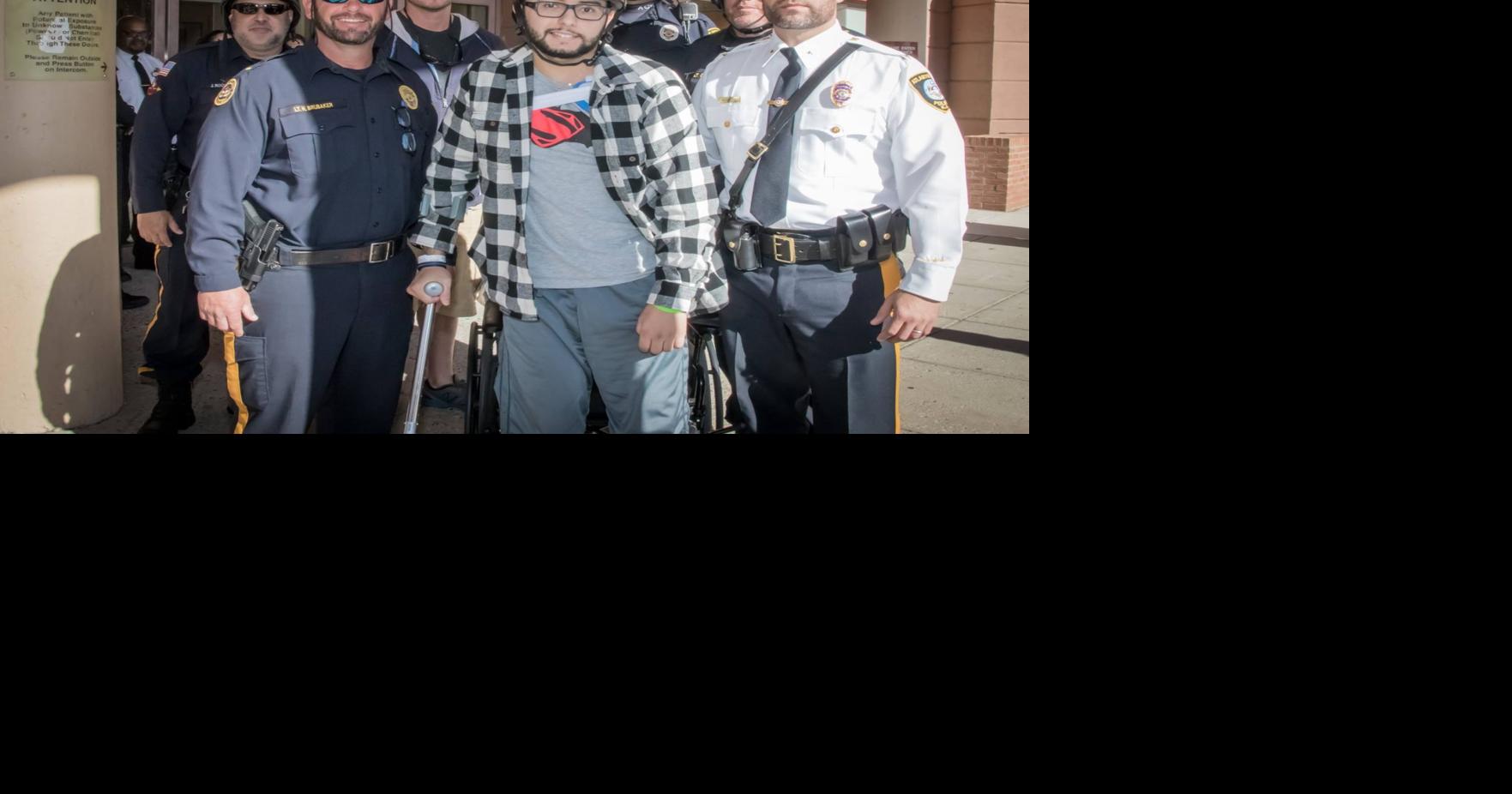 A.C. police officer who was shot in the head comes home from rehab