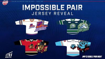 ECHL rivals swapping colors in “Impossible Pair” Jersey Mash-Up