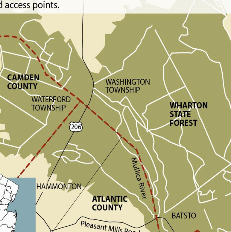 wharton state forest map Wharton Roads Would Stay Open Under New Plan To Protect Forest wharton state forest map