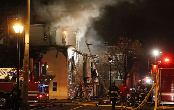 Demolition begins at burned-out Atlantic City rooming house; traffic ...