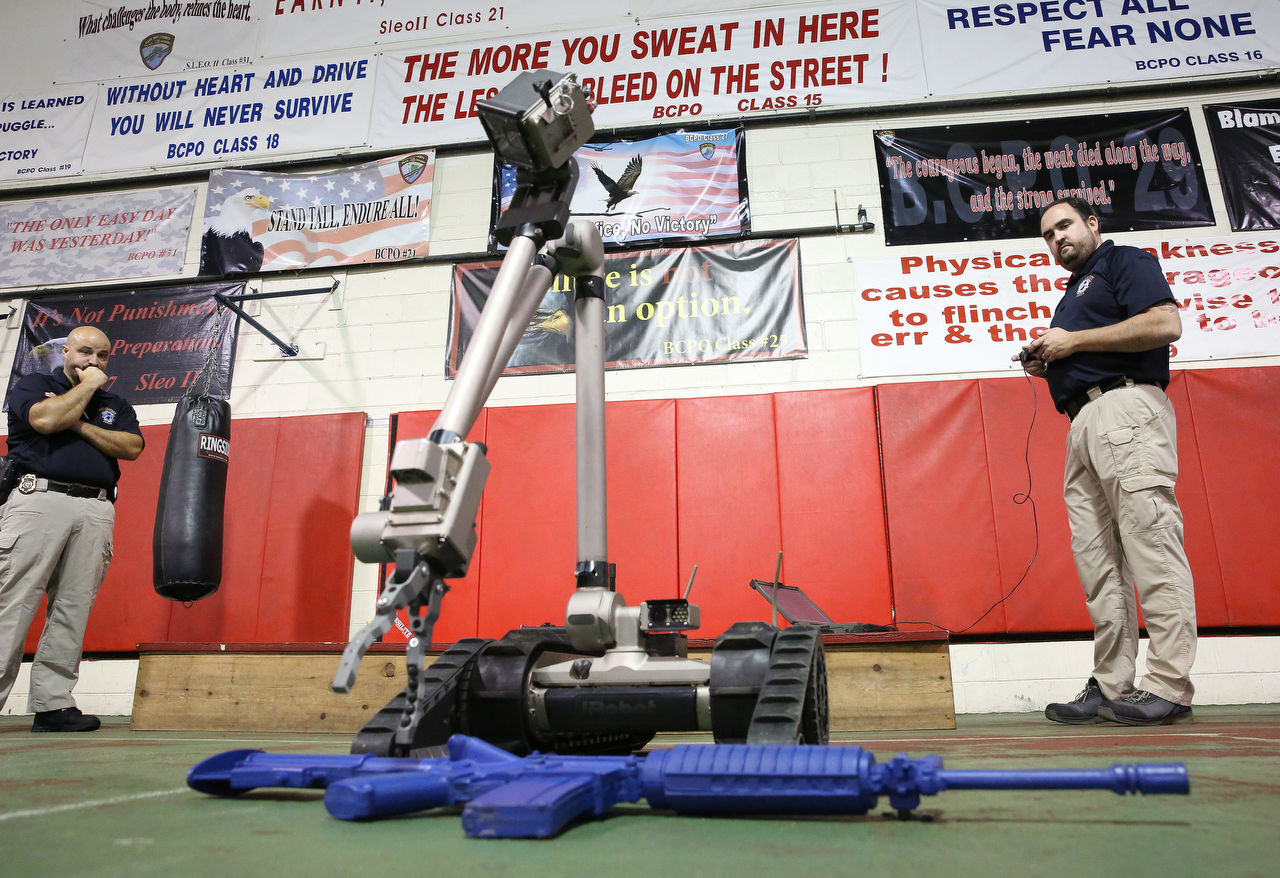 SWAT team uses robots to minimize risks in police standoffs