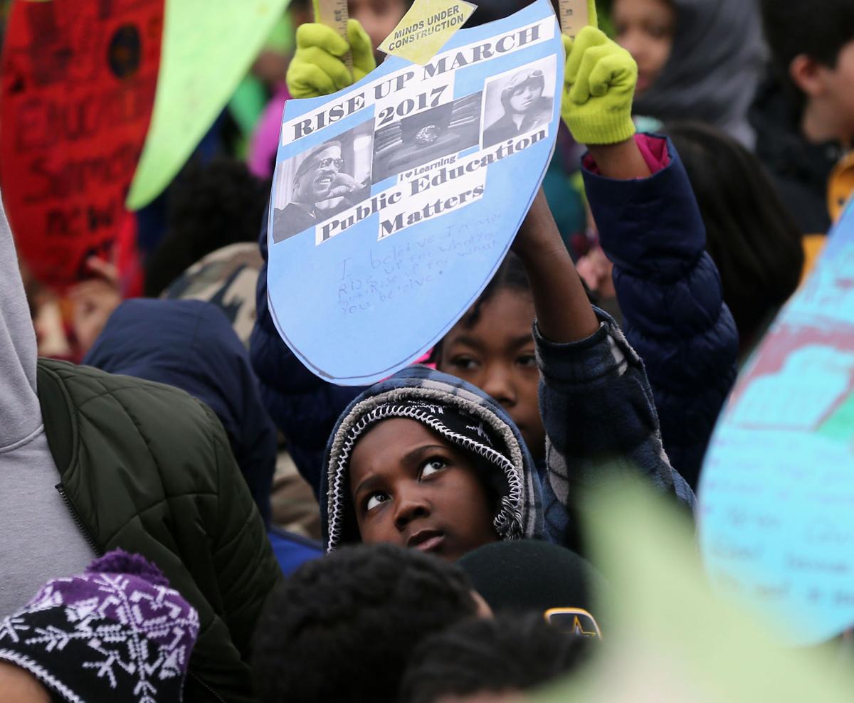 Pleasantville students march for education