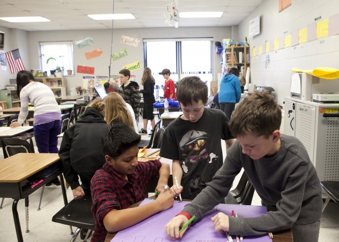 Alder Middle School students keep busy planning, building a teaching