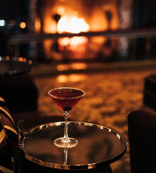 Brown room bourbon cocktail