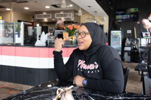 Samantha Prescott at Nana's Good Eats restaurant on Michigan Avenue in Atlantic City