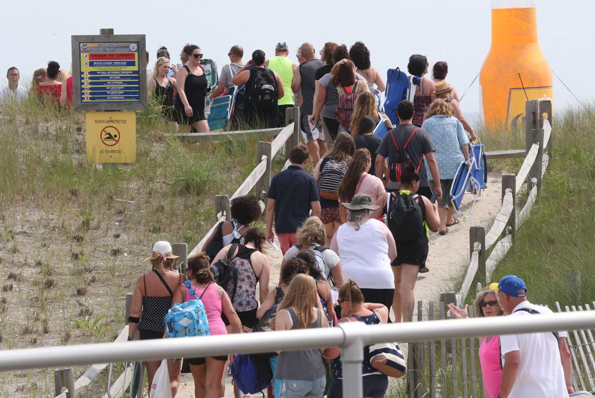 Pink Beach Concert Crowd