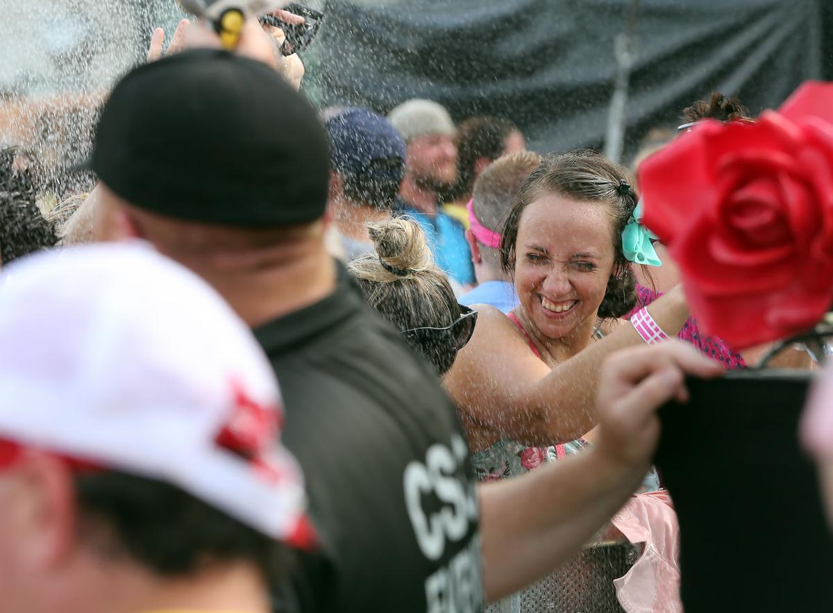Pink Beach Concert Crowd