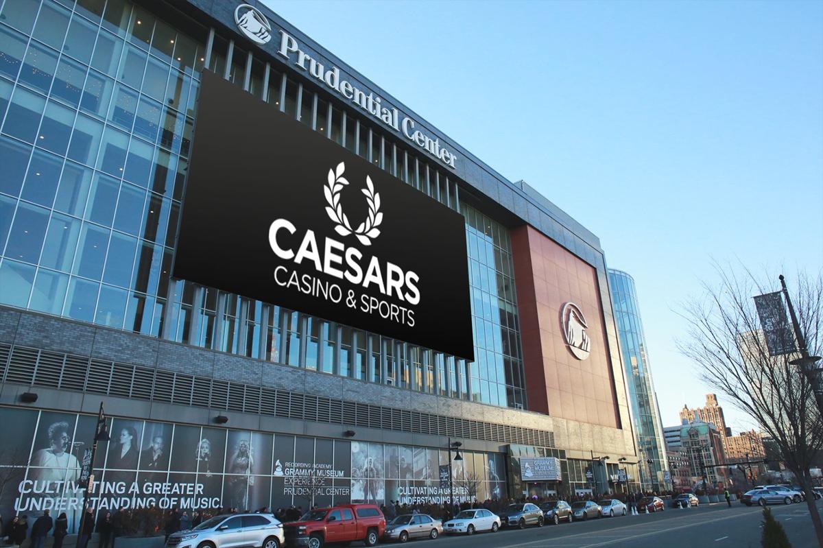 Caesars signage at Prudential Center