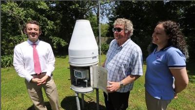 Meteorologist Joe Martucci, Wayne Roop and Valerie Meola
