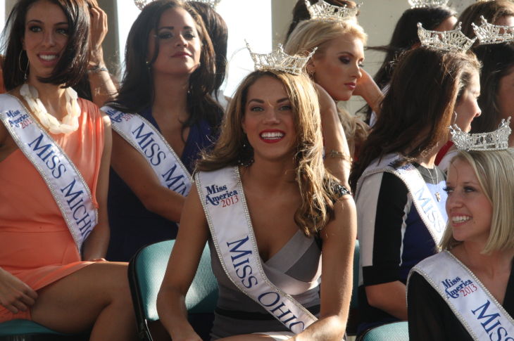 MISS AMERICA ARRIVES