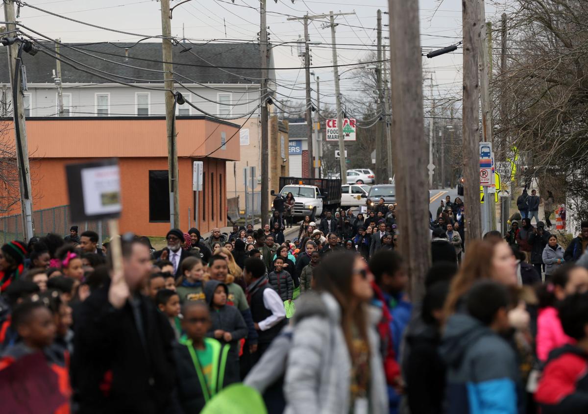 Pleasantville students march for education