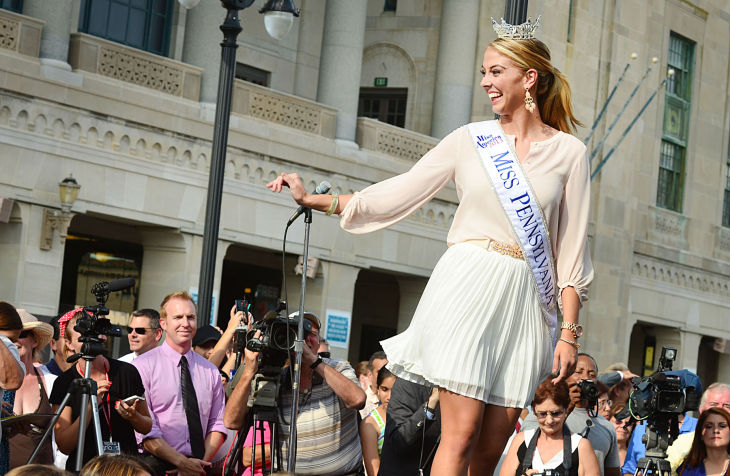 MISS AMERICA ARRIVES