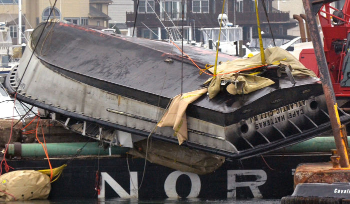 Damaged propellers could tell what sank the Cape Hatteras 