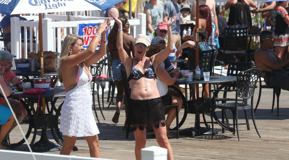 Bikini Lady Lounging, Hollywood Beach, 1985, Steven Martin