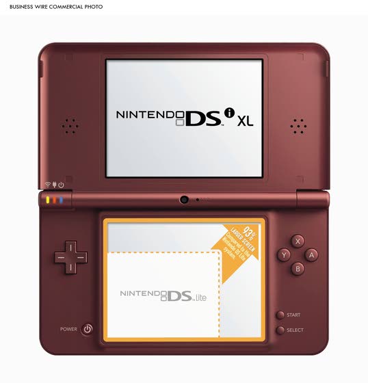 The larger Nintendo DSi XL is easier on adult eyes