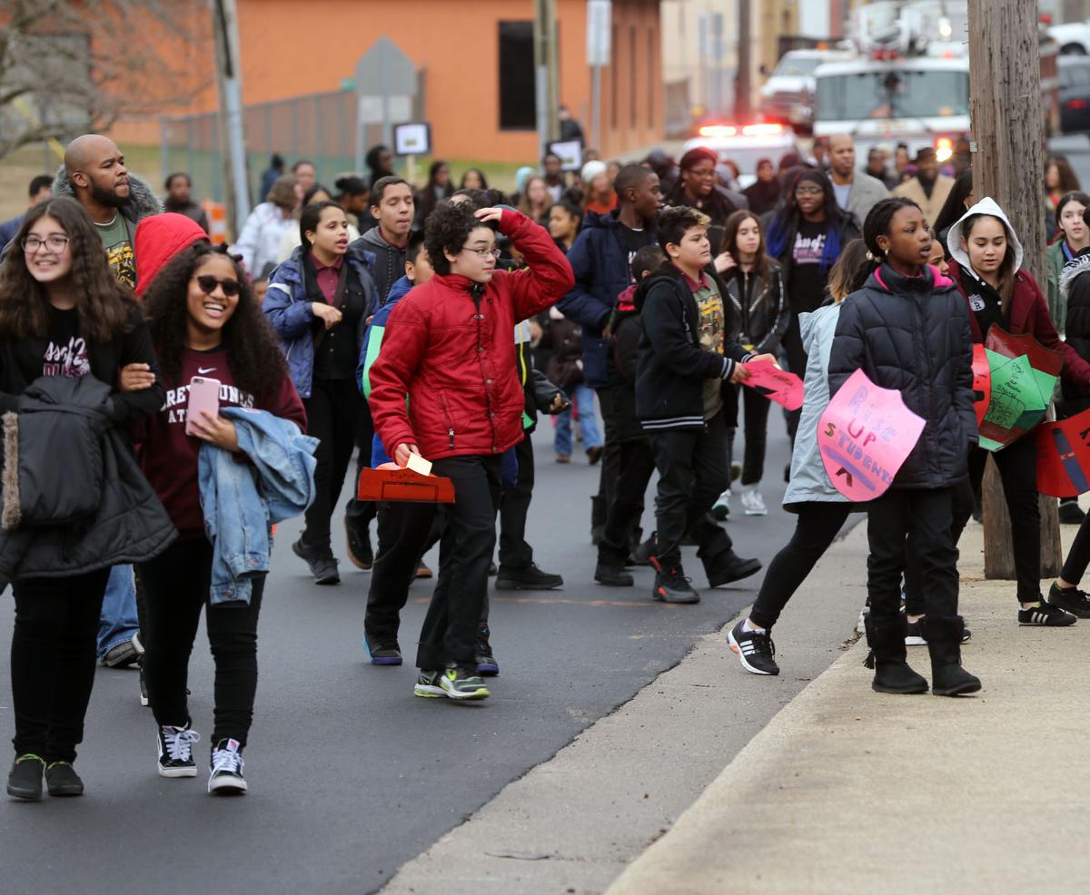 Pleasantville students march for education